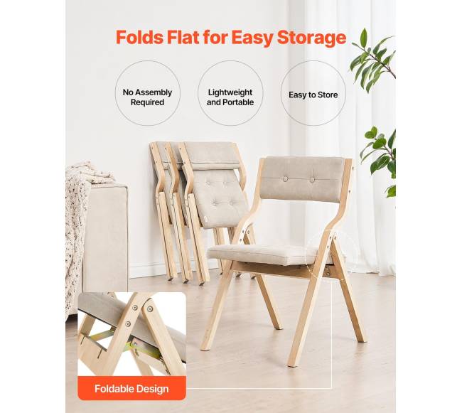 Medinės sulankstomos kėdės 4 vnt.3