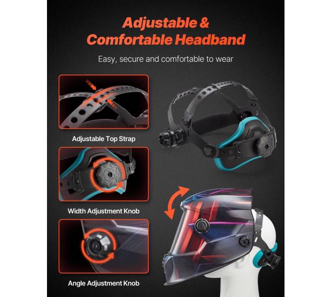 Suvirinimo šalmas su automatinio tamsinimo technologija4