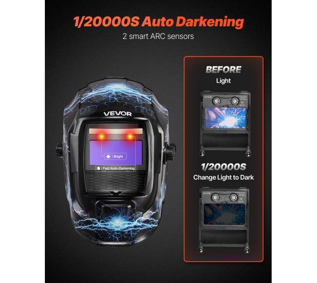 Auto tamsėjantis suvirinimo šalmas2