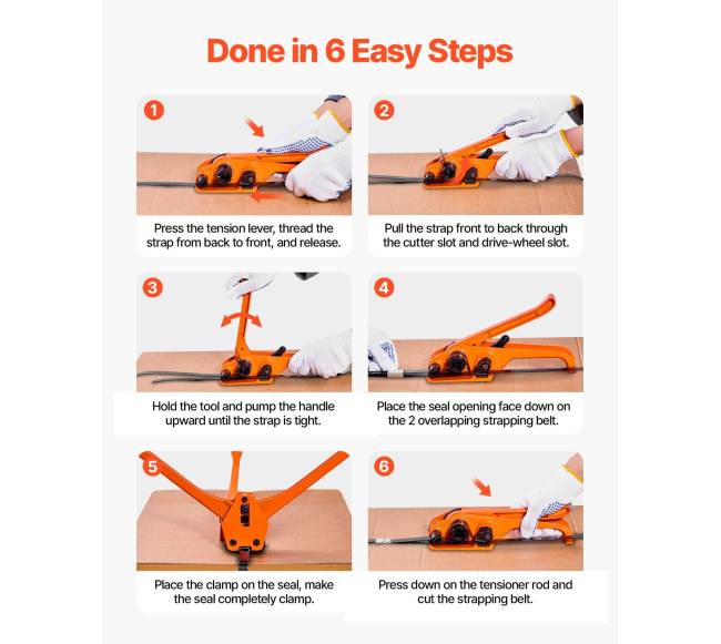 Plastikinio pakuotės juostos rinkinys pakavimo darbams2