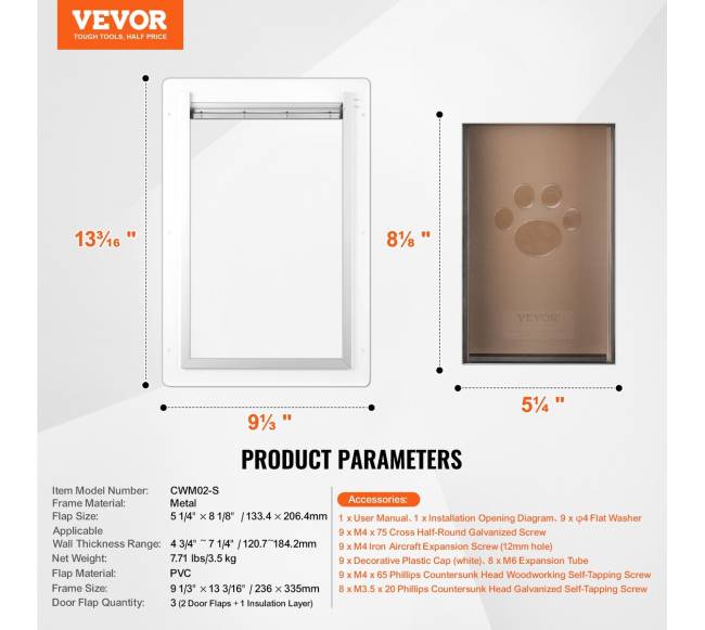 Maža naminių gyvūnų durys su spyna6