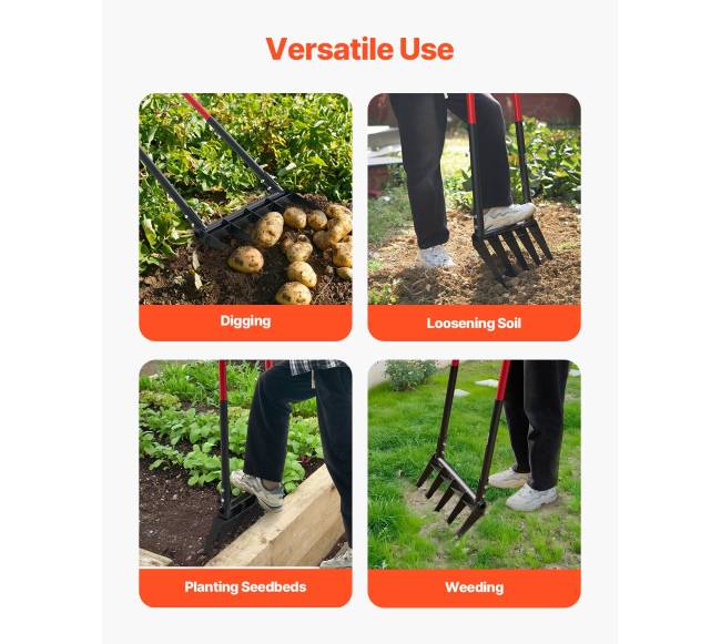 5 dantų plačiapjovė šakė sodui5