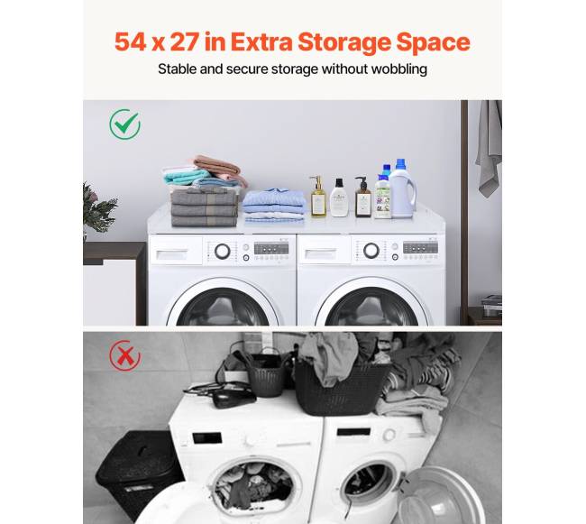 Skalbimo ir džiovyklės stalviršis, baltas2