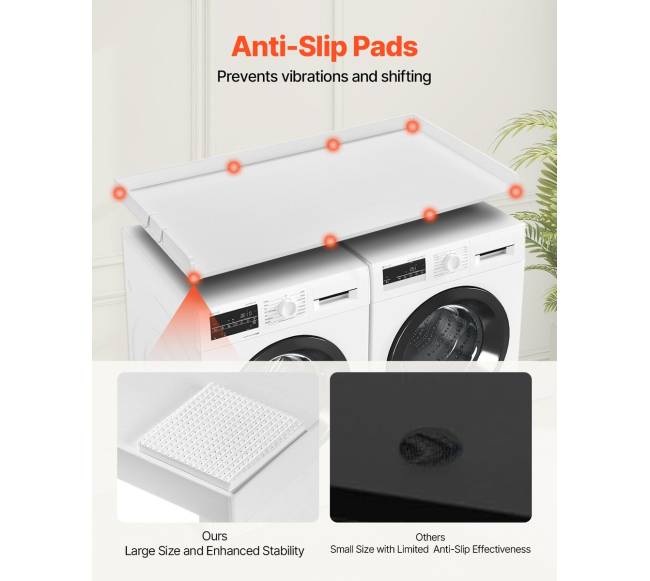 Skalbimo ir džiovyklės stalviršis, baltas4