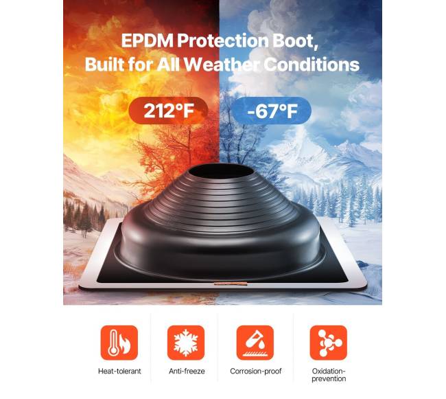 2 vnt. metaliniai stogo vamzdžių sandarinimo gaubtai2