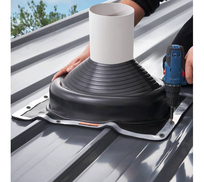 2 vnt. metaliniai stogo vamzdžių sandarinimo gaubtai7