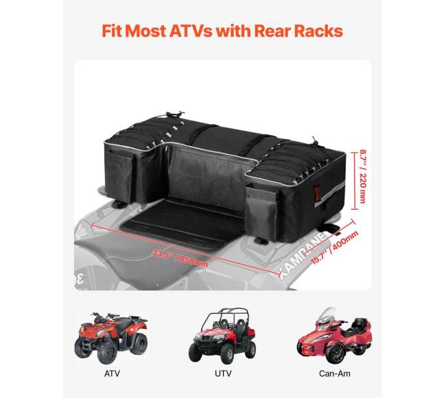 ATV galinis krepšys su vandeniui atsparia danga2
