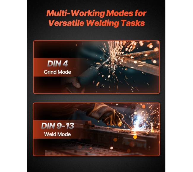 Automatinis suvirinimo šalmas su saulės baterija5