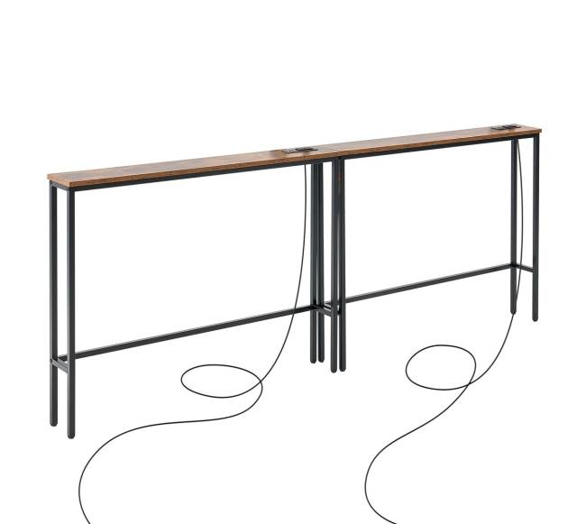 Siauras konsolinis stalas su įkrovimo stotele8