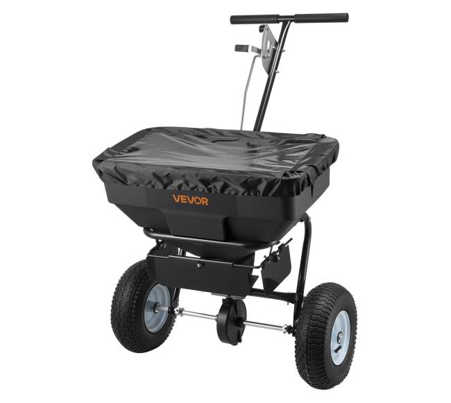 Strėlytinis žoliapjovės trąšų barstytuvas su reguliuojama srauto kontrole8