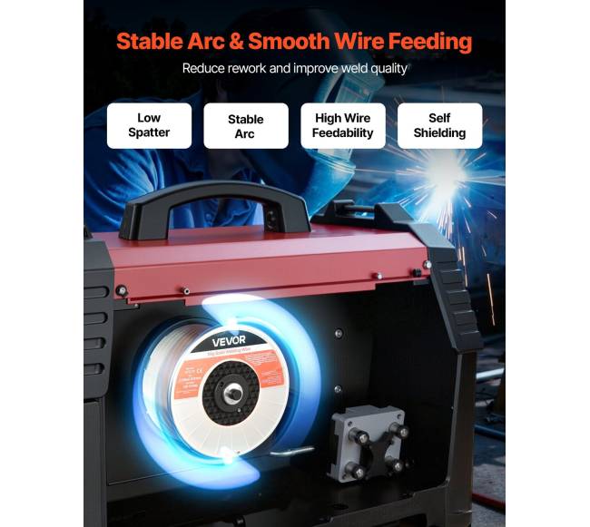 Srautų šerdies MIG suvirinimo viela, E71T-11 0.8mm 4.5kg2