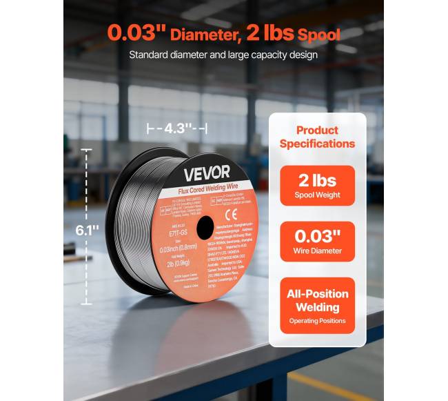 Srauto šerdis suvirinimo viela, 0.8mm, 0.9kg (3 ritės)1