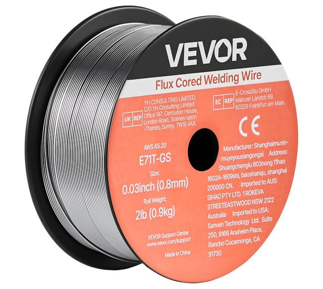 Srauto šerdis suvirinimo viela, 0.8mm, 0.9kg (3 ritės)10