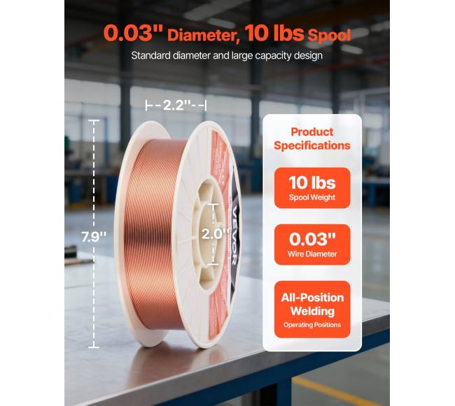 Kietas MIG suvirinimo vielas ER70S-6, 0.8mm, 4.5kg1