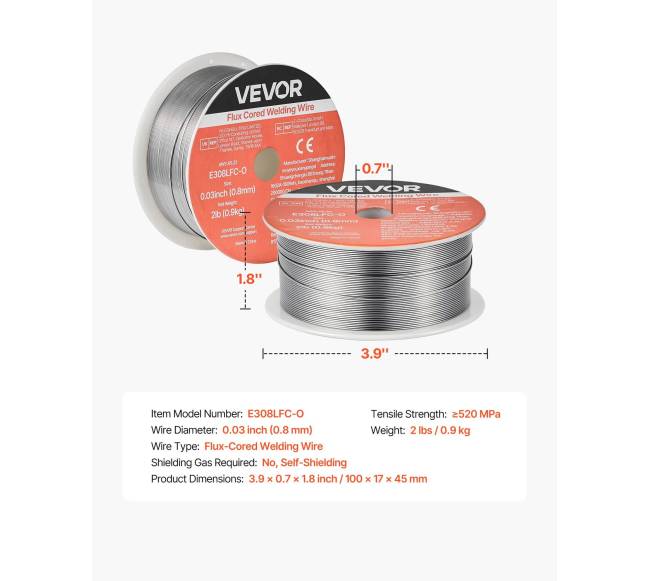 Srauto branduolinis MIG suvirinimo viela 0.8mm 0.9kg6