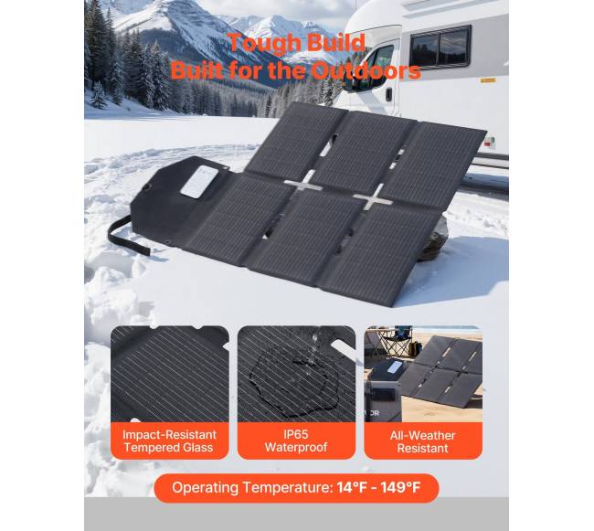 60W sulankstomas saulės energijos įkroviklis4