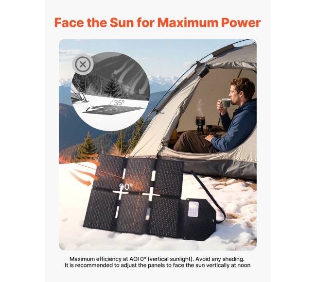 60W sulankstomas saulės energijos įkroviklis7