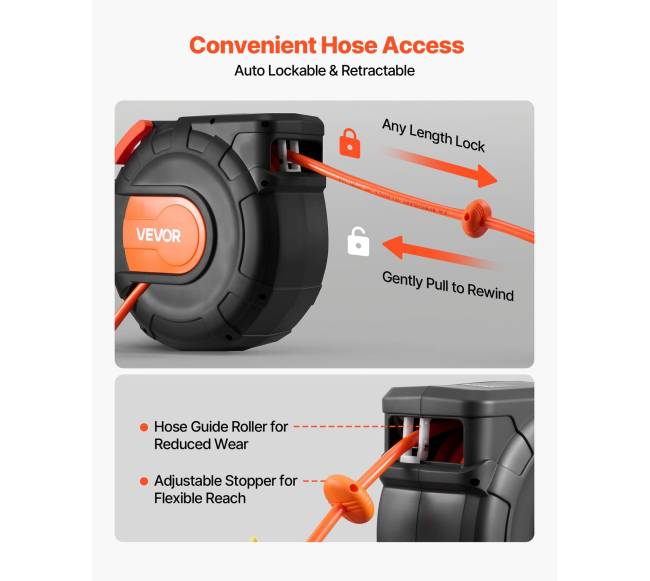 Ištraukiama oro žarnos ritė, 15 m, 300 PSI2