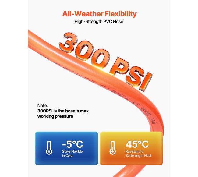 Ištraukiama oro žarnos ritė, 15 m, 300 PSI4