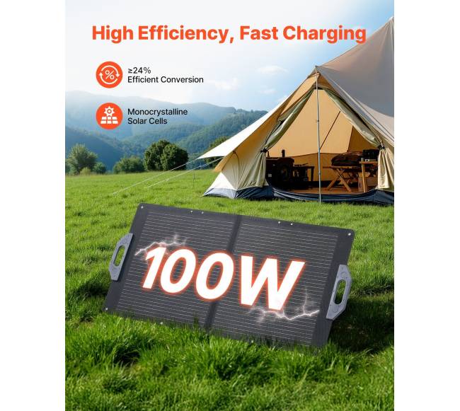 100W sulankstomas saulės skydelis1