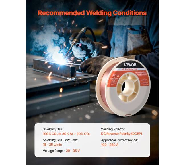 MIG suvirinimo viela ER70S-6 0.6mm 4.5kg5