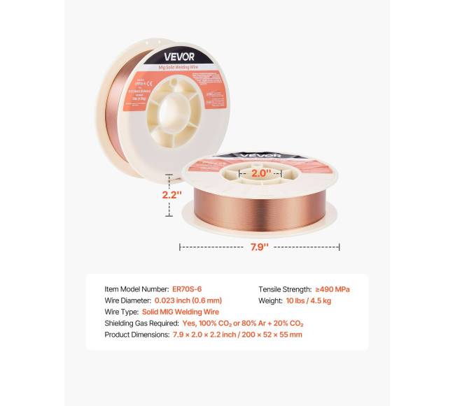 MIG suvirinimo viela ER70S-6 0.6mm 4.5kg6