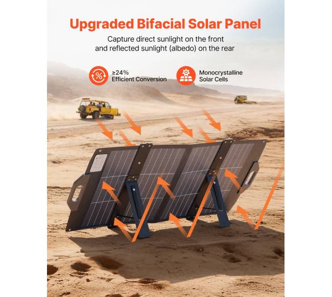 100W bifacial saulės panelė N-Type 16BB1