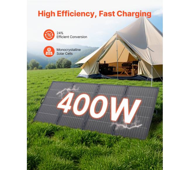 Sulankstomas 400W saulės baterijų skydelis1