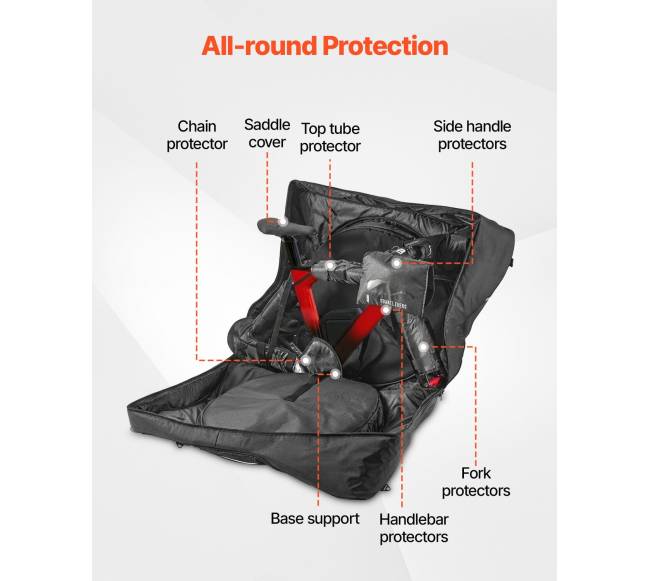 Triatlono dviračių kelioninis krepšys su TSA užraktu2