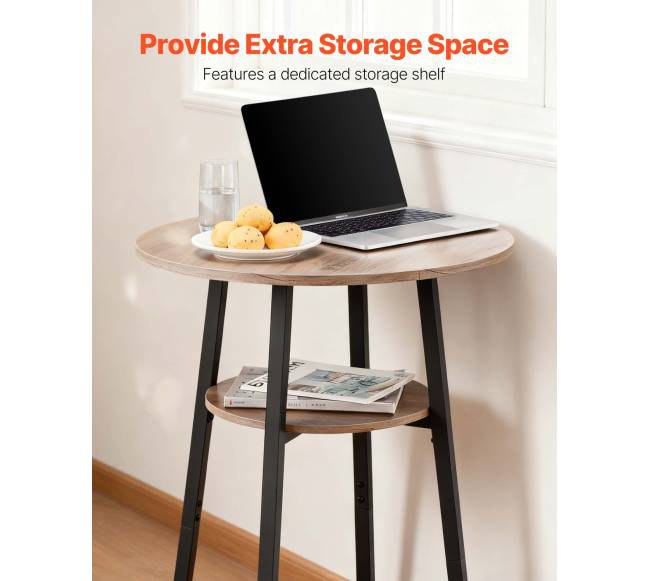 Baro stalas ir kėdės, 3 dalių rinkinys, šviesiai pilka4