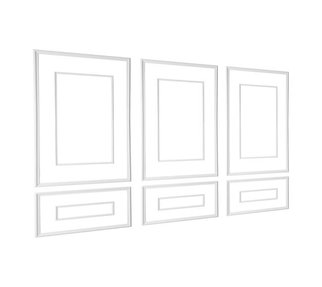 Sieninės juostos 3 dalių komplektas polistirolas0