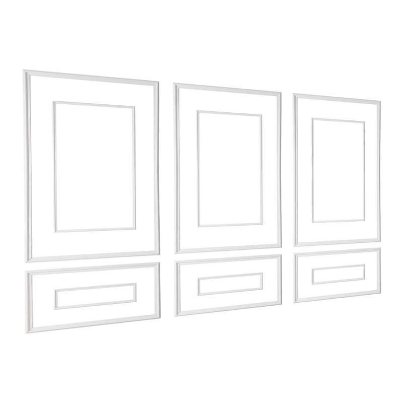 Sieninės juostos 3 dalių komplektas polistirolas0