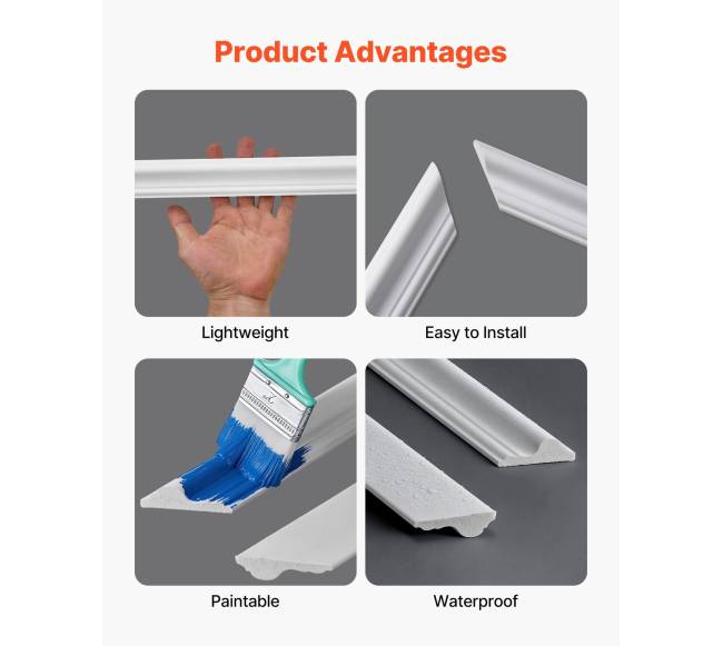 Sieninės juostos 3 dalių komplektas polistirolas3