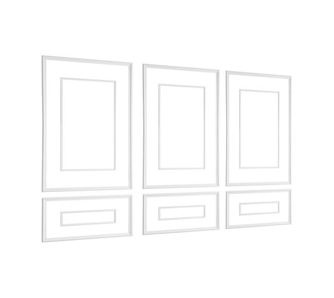 Sieninės juostos 3 dalių komplektas polistirolas9