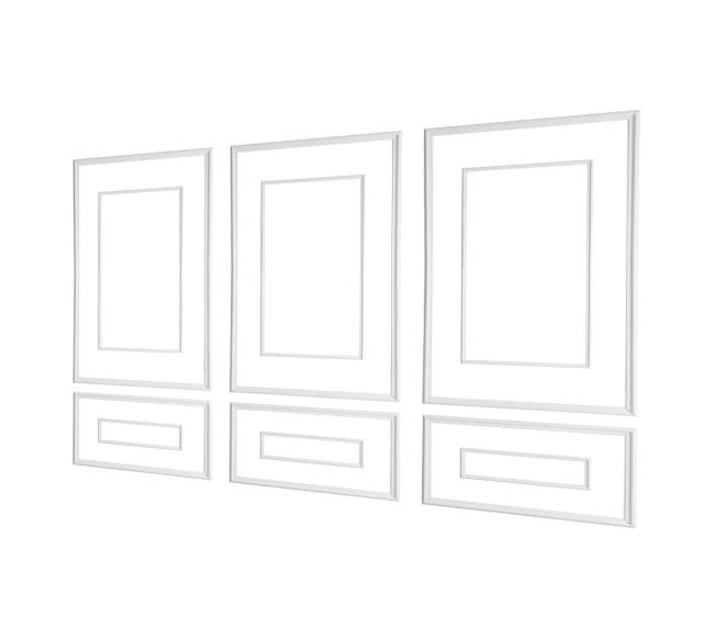 Sieninės juostos 3 dalių komplektas polistirolas10