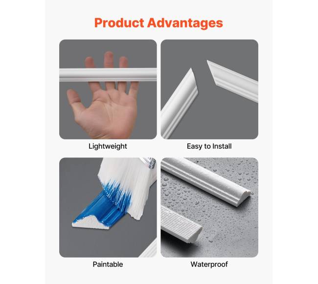 Sieninė apdaila 3 vnt., polistirolas, lengvai montuojama3