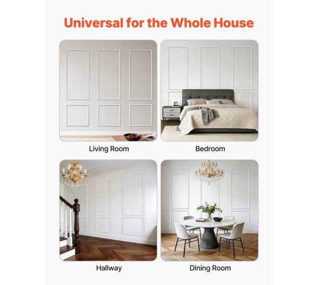 Sieninė apdaila 3 vnt., polistirolas, lengvai montuojama6