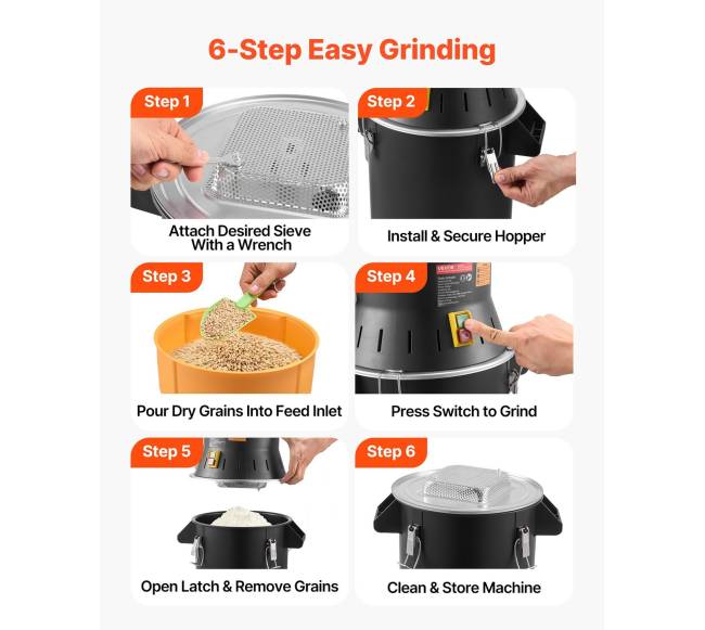 Elektrinė grūdų malūnėlis 600W 25L talpos4