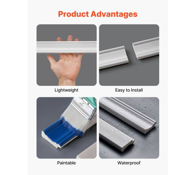 Polistireno sienų apdailos rinkinys, baltas3