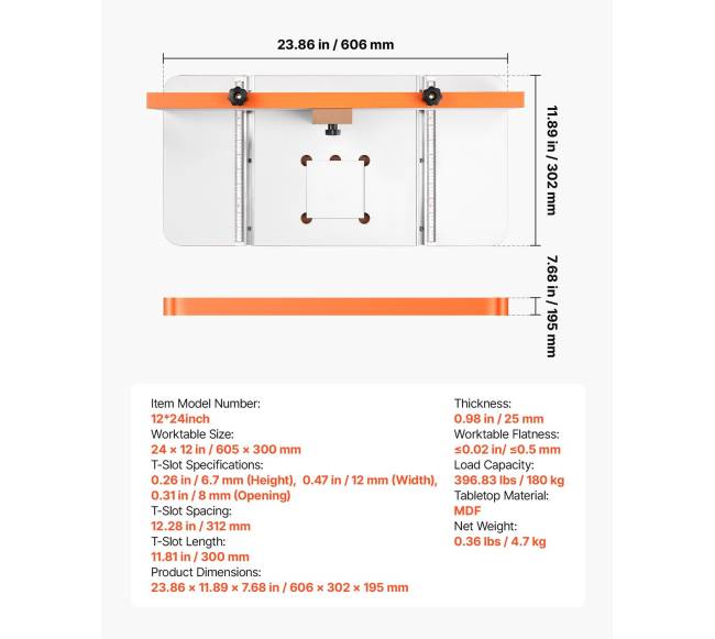 Gręžimo staklių stalas 605 x 300 mm6