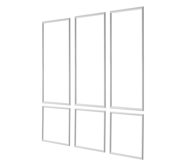 Sieninės liejinys 3 dalių rinkinys, baltas9