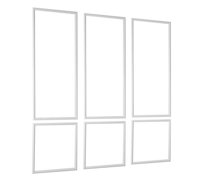 Sieninės liejinys 3 dalių rinkinys, baltas10