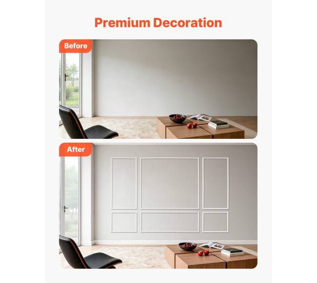 Sienų lipdiniai, 3 komplektai, dažomi polistirenai2