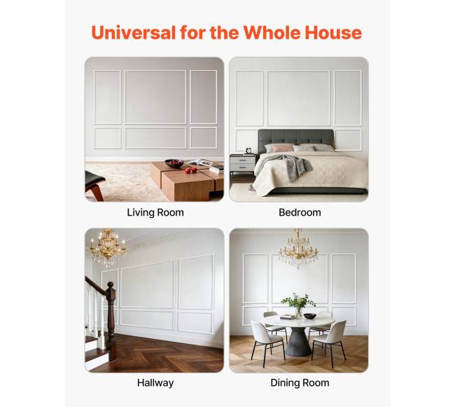 Sienų lipdiniai, 3 komplektai, dažomi polistirenai6