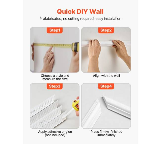 Sieninės liejimo plokštės 3 vnt., polistirolas5