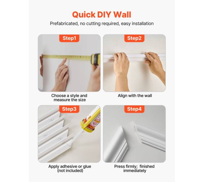 Sienų apvadas su plokštėmis, 6 vnt. rinkinys5