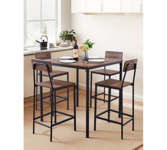 Baro stalas su kėdėmis, 5 dalių komplektas1