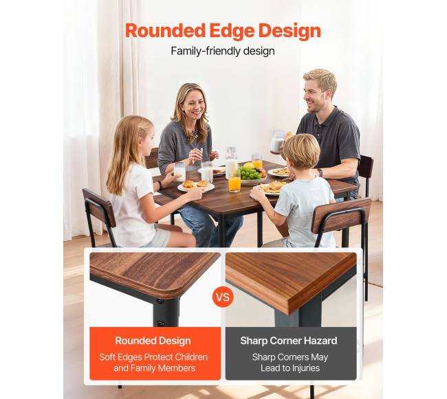 Baro stalas su kėdėmis, 5 dalių komplektas5