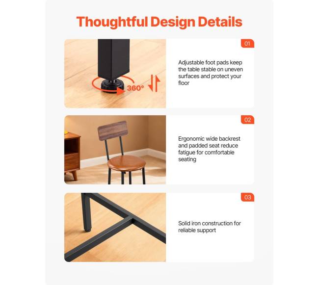 Baro stalo ir kėdžių komplektas, juodos spalvos6