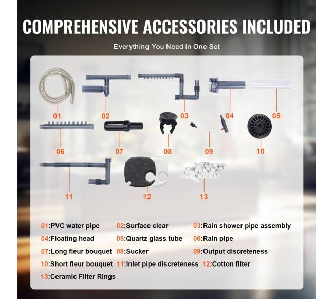 55 galonų akvariumo išorinis filtras su UV lempa5